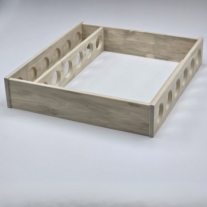 28.5 Inch Wall Mount Fly Rod Tube Rack | Unfinished Poplar