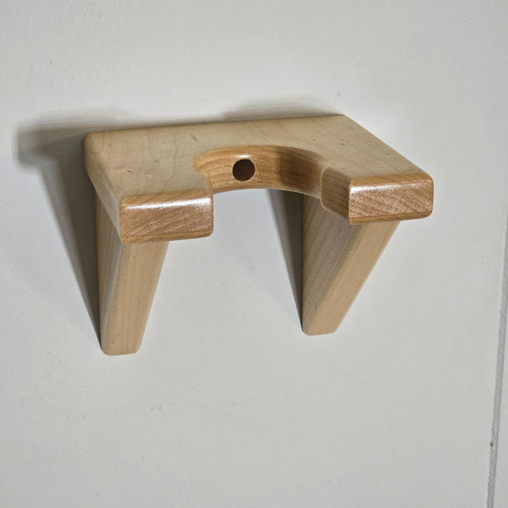 Solid maple wooden ukulele wall display and storage hanger