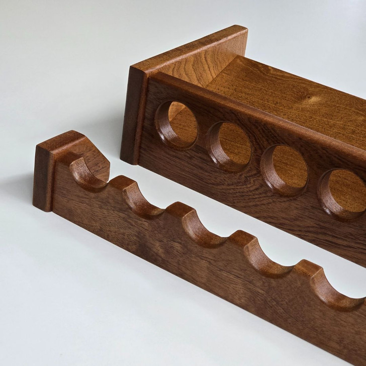 68 Inch Solid Mahogany Wood Fishing Rod Rack