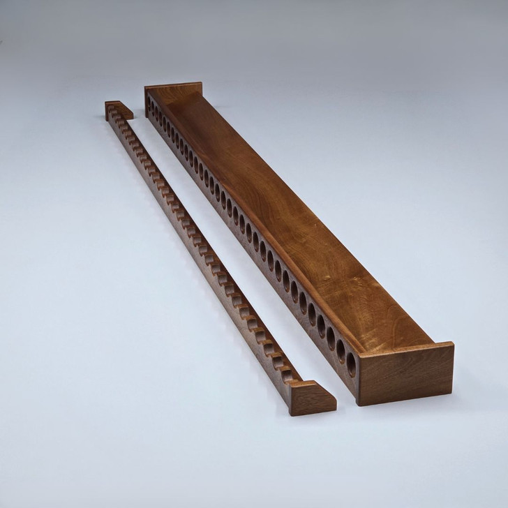 68 Inch Solid Mahogany Wood Fishing Rod Rack