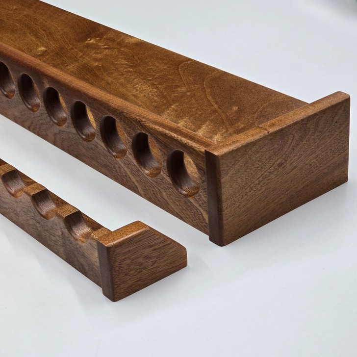 68 Inch Solid Mahogany Wood Fishing Rod Rack