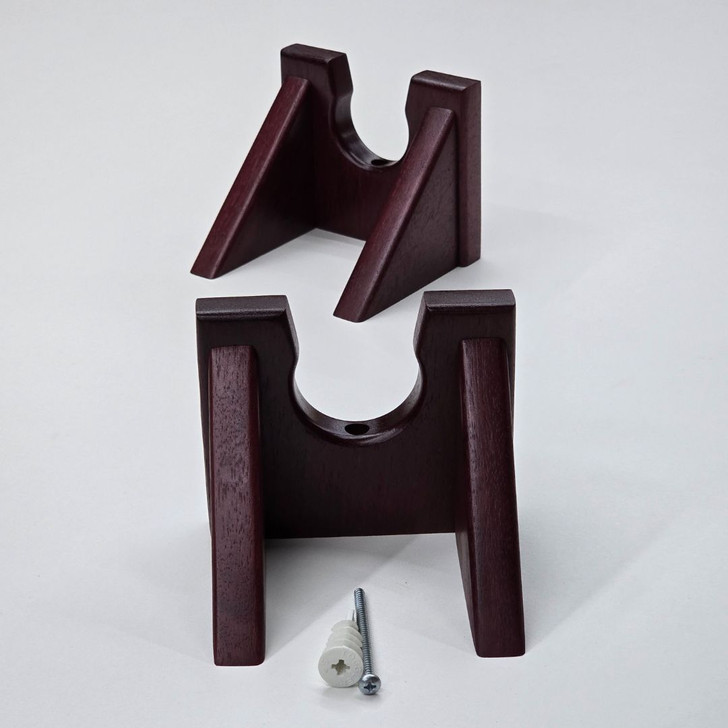 Two Purpleheart Wood Ukulele Wall Hangers