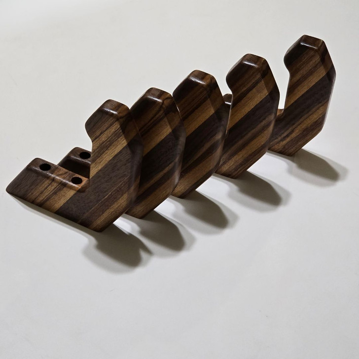 Limited Archery Bow Hooks, Walnut and Zebrawood