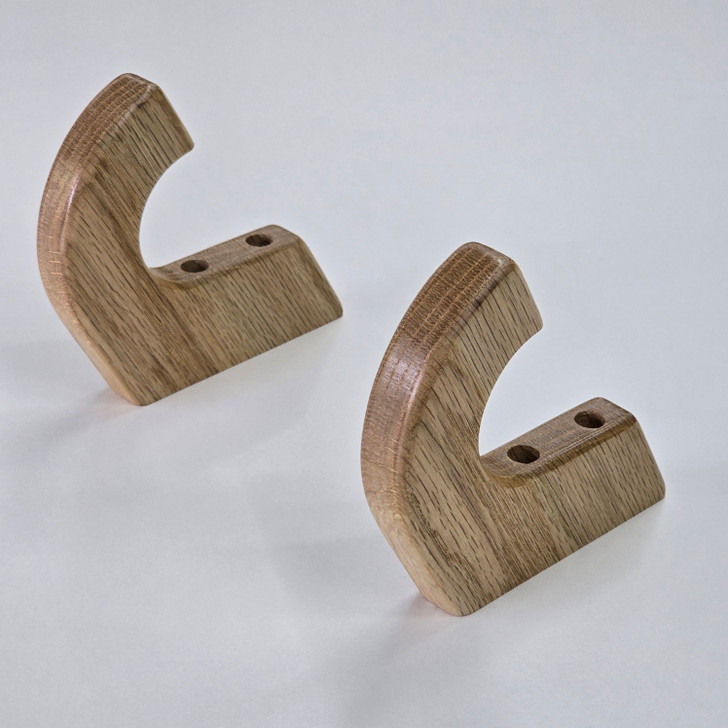 Solid Red Oak Gun Hooks for the Wall (Sold Individually)