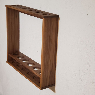 Custom Fly Rod Tube Rack | Solid Walnut Wood - Chris Skrobarczyk Carpentry