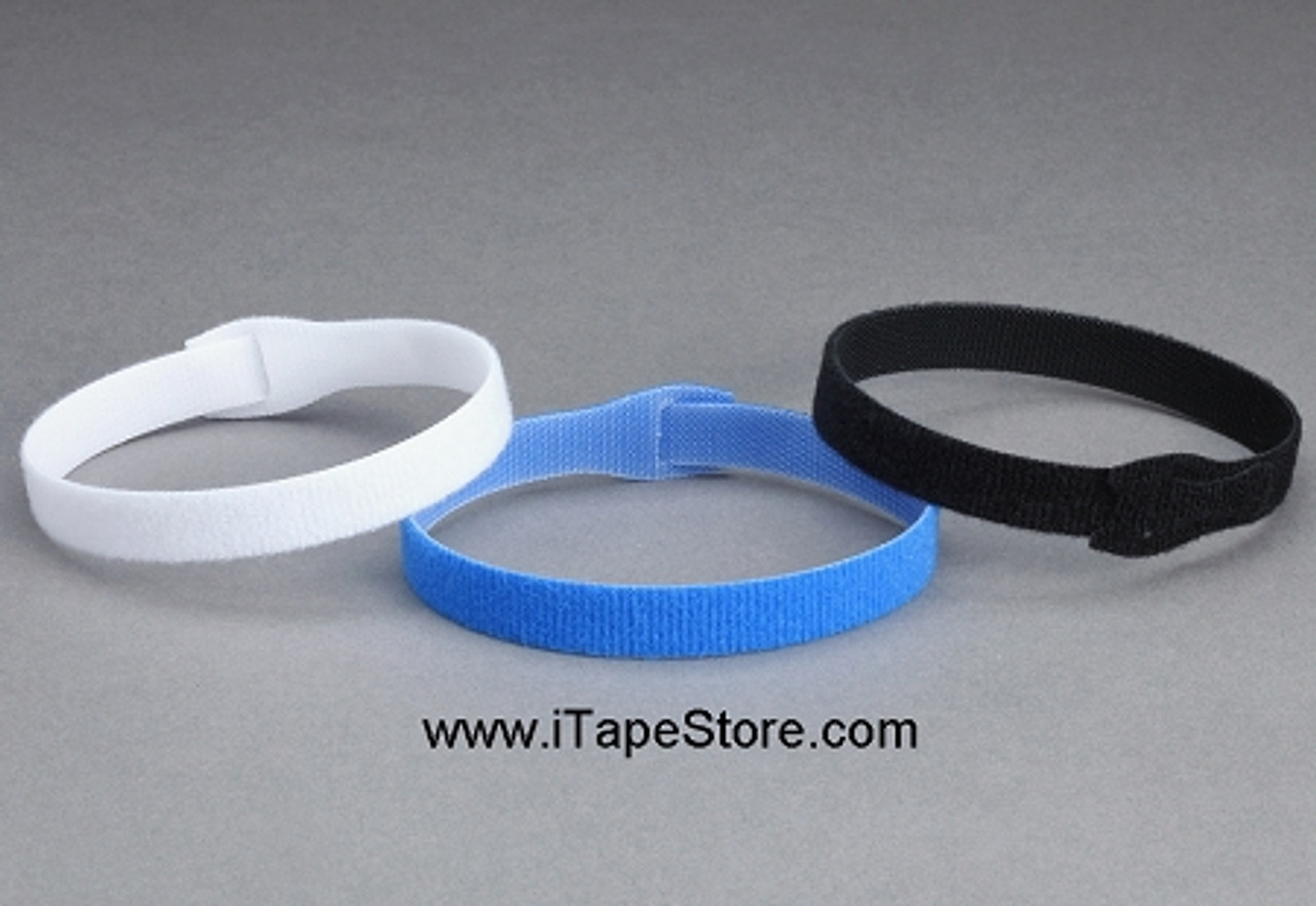 3/4" X 8" Pack of 25 Velcro® Brand One Wrap® Strap Blue 