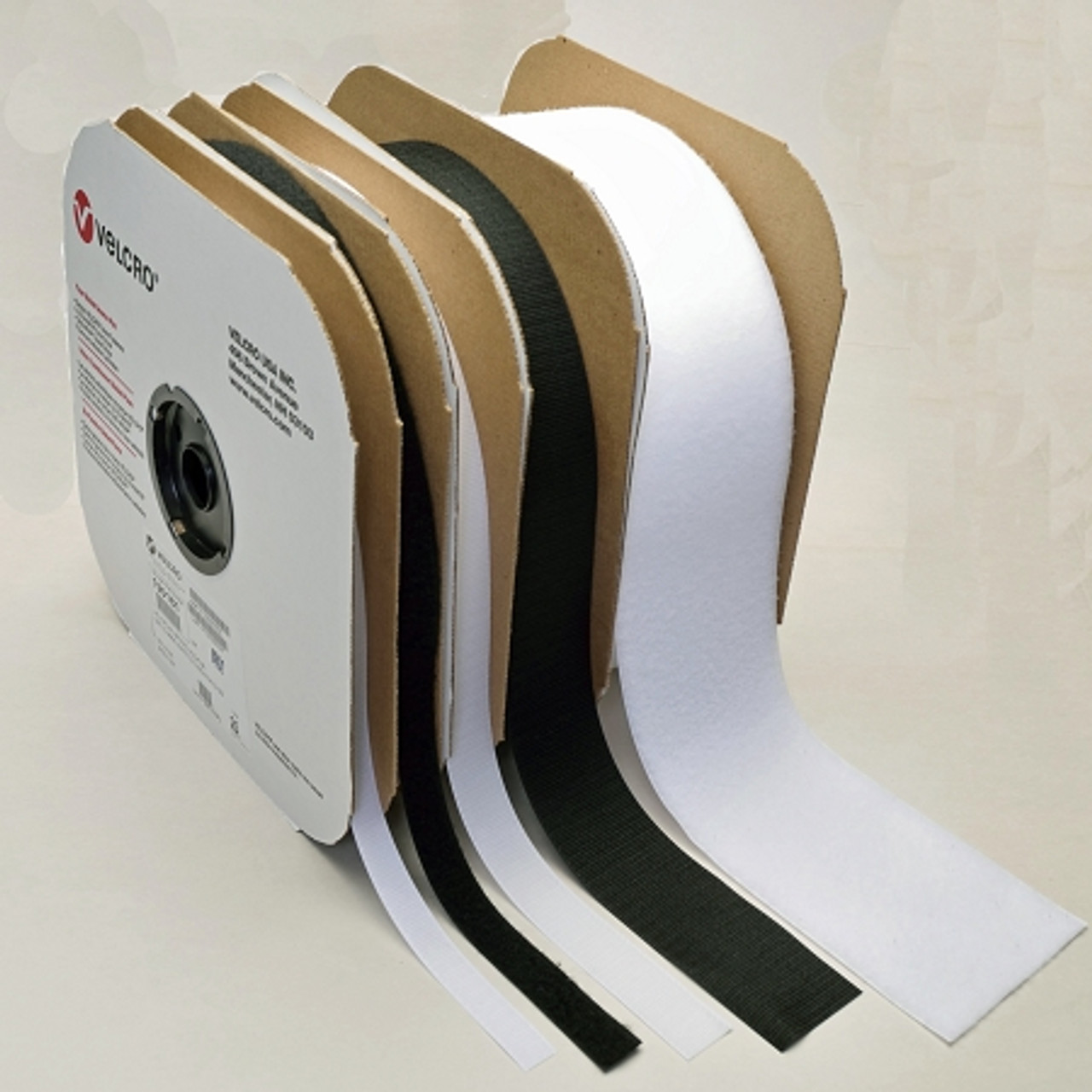 Sew-On VELCRO Brand Tape Straps 3/4" 1" White Black Hook Loop 