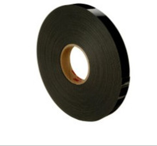 Image of a roll of thin, black 3M™ VHB™ Double Sided Tape available at iTapeStore.com