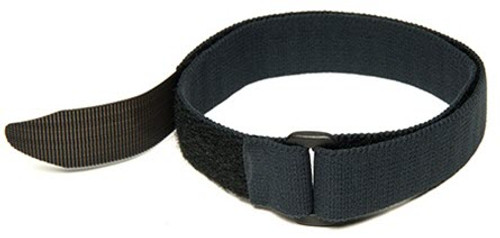 Closeup image of a single 1'' x 27'' Elastic Black All-Purpose 90441 VELCRO® Brand VELSTRAP® Strap available at iTapeStore.com