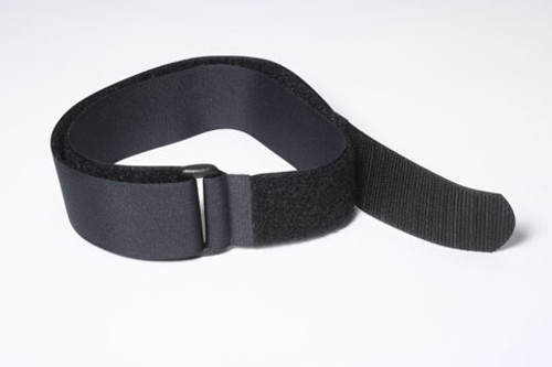 Image of a black iDesign Strap made from VELCRO® Brand materials with a buckle added available from iTapeStore.com