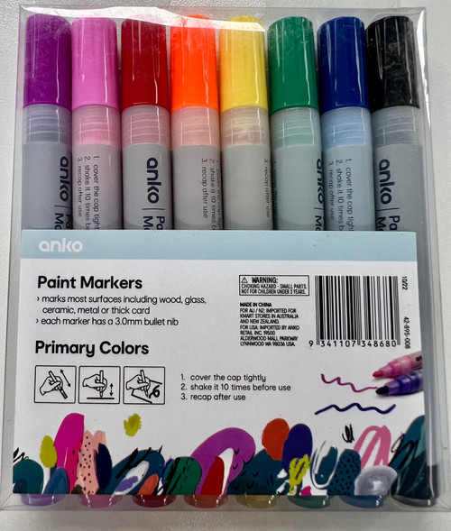 PAINT MARKERS 8 PACK
