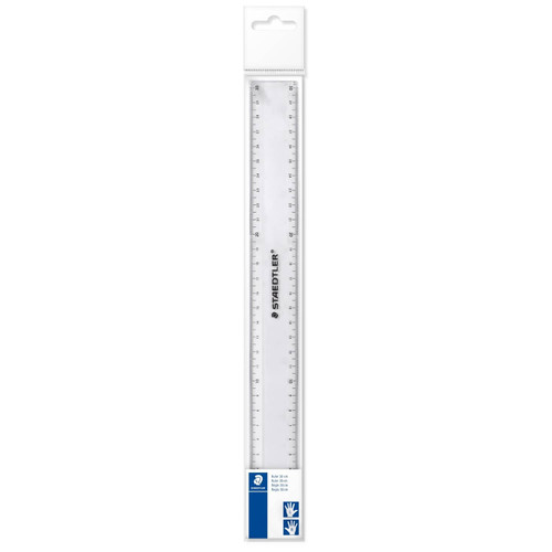 RULER CLEAR PLASTIC