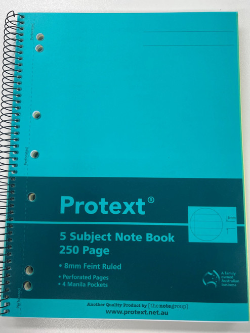 A4 5 SUBJECT NOTE BOOK