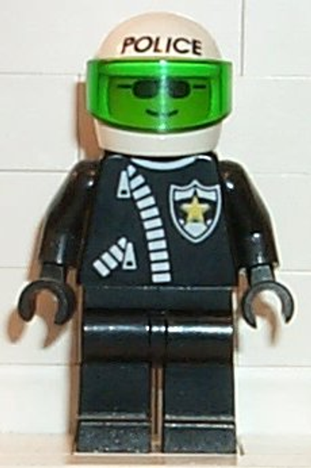 COP038 LEGO® Police - Zipper with Sheriff Star, White Helmet