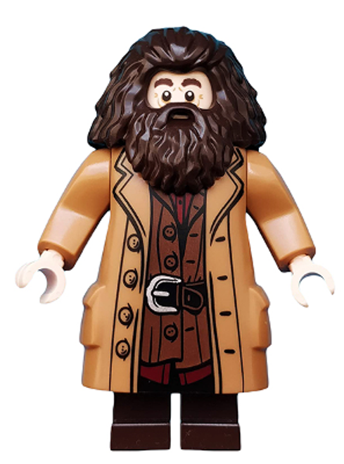 HP144 LEGO® Rubeus Hagrid, Medium Nougat Topcoat with Buttons