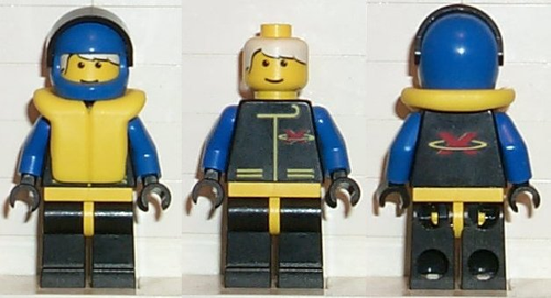 EXT002 LEGO® Extreme Team - Blue, Blue Helmet Plain, Life Jacket