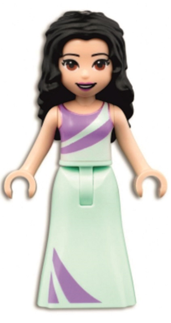 FRND453 LEGO® Friends Emma, Lavender and Light Aqua Dress