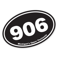 906 Sticker - Black