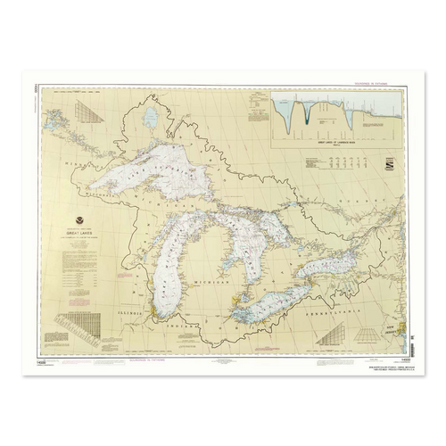 Great Lakes NOAA Chart