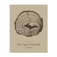Upper Peninsula Tree Rings Print