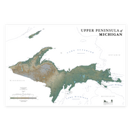 Upper Peninsula Wall Map