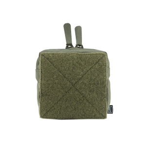 Front view of Zippered Half Pocket in Ranger Green