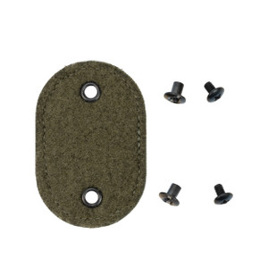 Front view of Velcro Badge Adapter in Ranger Green Front view of Velcro Badge Adapter in Ranger Green