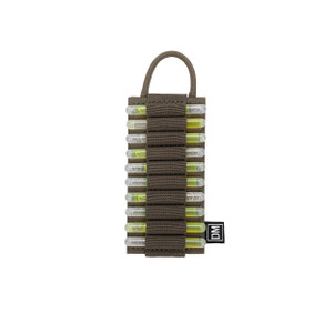 front side view of a tactical military style chemlight card in ranger green front side view of a tactical military style chemlight card in ranger green