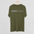 Front of DM Defense Mechanisms Logo Tee Macchiato Color Shirt Tri-Blend Relaxed