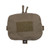 Front view of a tactical military style ranger green zip pouch for medical trauma kits with velcro loop view on the front Front view of a tactical military style ranger green zip pouch for medical trauma kits with velcro loop view on the front