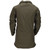 Rear View of Women's Helion Jacket with collar in Ranger green