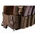 Front side view of atactical military elastic cummerbund on a plate carrier system with a smg magazine placard system in ranger green