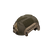side view of a tactical military ranger green ballistic ops core helmet with a DM helmet cover side view of a tactical military ranger green ballistic ops core helmet with a DM helmet cover