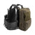 Recondite tactical military style rear bag in ranger green on the back of a plate carrier
