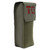 side closed  view of a tactical military style tourniquet pouch that holds 2 TQ's in ranger green side closed  view of a tactical military style tourniquet pouch that holds 2 TQ's in ranger green