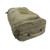side view of a Tactical military style ranger green carry on size duffle bag