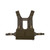 Front chest rig side view of a military tactical recce style load carrying platform in ranger green Front chest rig side view of a military tactical recce style load carrying platform in ranger green