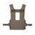 Rear chest rig side view of a military tactical recce style load carrying platform in ranger green