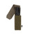 Front of a Ranger Green Flapped Flashlight Pouch With Flap Up