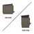 The size comparison between a Long and Short Action AICS Rifle Mag Pouch