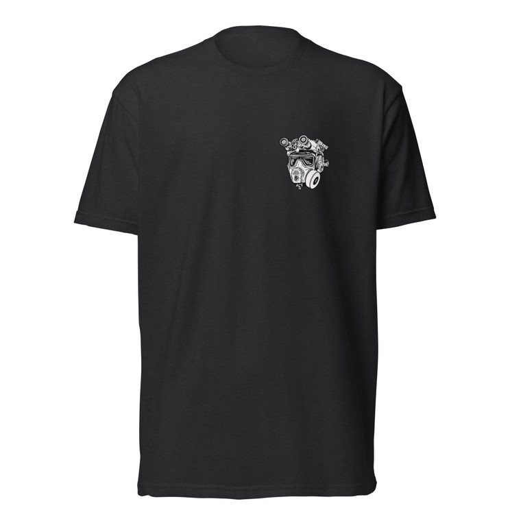 Front View of FM-53 Small Logo Tee Black