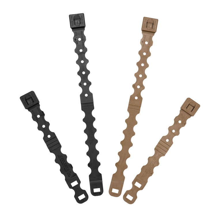 Variety of Short and Long Fight Light Malice Clips, Coyote and Black, 3 inch and 5 inch.