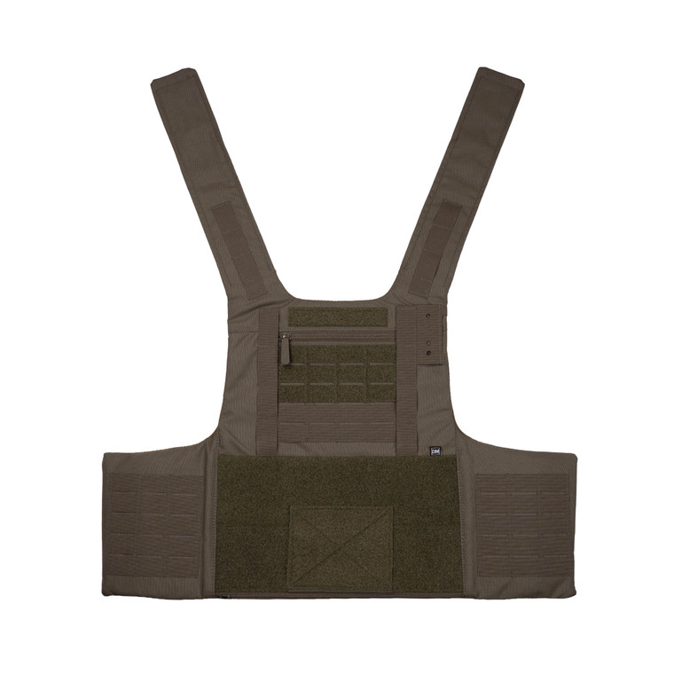 Front View of APOC Front Bag in Ranger Green Balcs