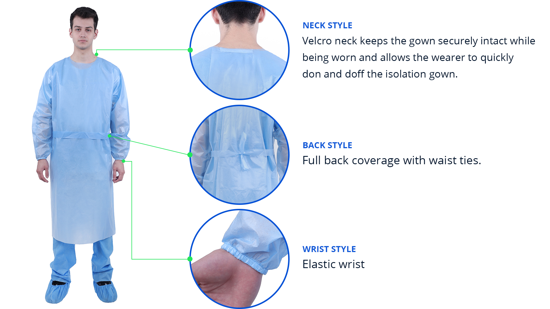 Buy TIDIShield Protective Gowns, Blue, (Pack of 75) - Disposable Medical  PPE Gown - ANSI/AAMI PB70 Level 2 Protection - Universal Size - Latex Free  - Medical Supplies Made in North America (8576A) Online at desertcartINDIA