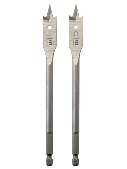 Milwaukee 48-27-0561 2 Pk 9/16"x6" FLAT BORING BIT 1/4" Shank