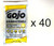 GOJO 6380 Hand SCRUBBING TOWELS 40 Count INDIVIDUALLY PKG