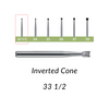 Carbide Burs. RA-33.5 Inverted Cone. 10 pcs.
