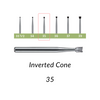 Carbide Burs. FG-35 Inverted Cone. 10 pcs.