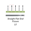 Carbide Burs. FG-57 OS Straight Flat-End Fissure. 10 pcs.