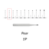 Carbide Burs. FG-1P Pear Shape. Clinic Pack of 100 pcs/bag